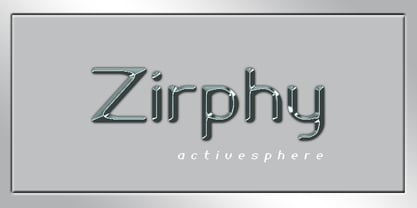 Zirphy Font Poster 5