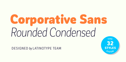 Corporative Sans Round Condensed Font Poster 1