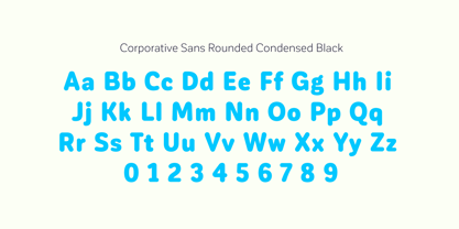 Corporative Sans Round Condensed Font Poster 10