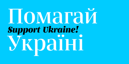 Bandera Display Cyrillic Font Poster 3
