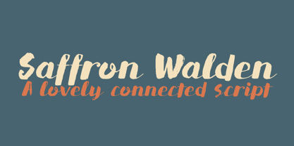 Saffron Walden Font Poster 1