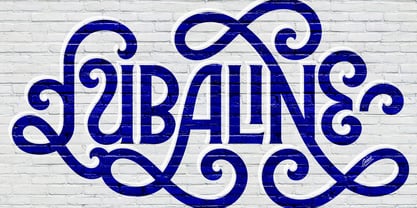 Lubaline Font Poster 13