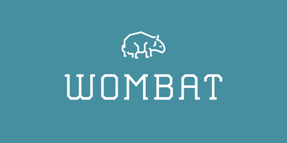 Wombat Font Poster 1