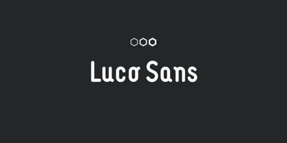 Luco Sans Police Poster 1