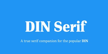 PF DIN Serif Font Poster 1