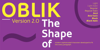 Oblik Font Poster 1