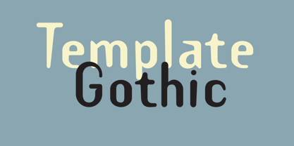 Template Gothic Font Poster 1