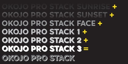 Okojo Pro Stack Font Poster 2