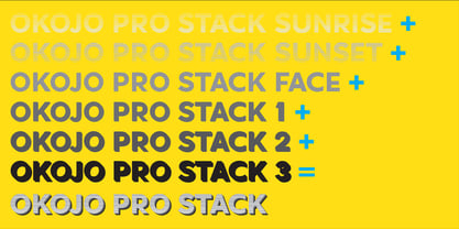 Okojo Pro Stack Font Poster 1