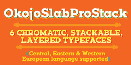 Okojo Slab Pro Stack Font Poster 5