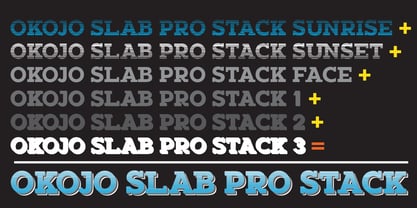 Okojo Slab Pro Stack Font Poster 3