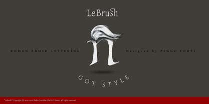 LeBrush Font Poster 33