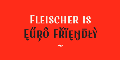 Fleischer Display Font Poster 2