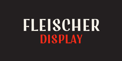 Fleischer Display Font Poster 1