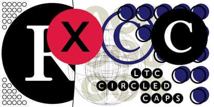 LTC Circled Caps Font Poster 1