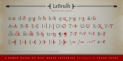 LeBrush Font Poster 19
