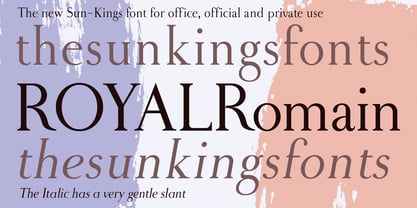 Royal Romain Font Poster 2