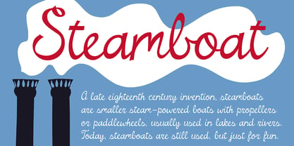 Steamboat Font Poster 6