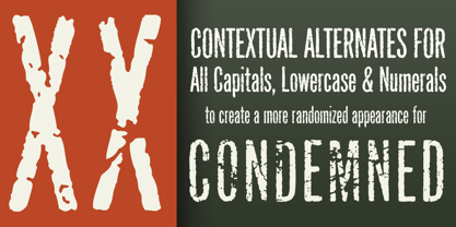 Condemned Font Poster 2