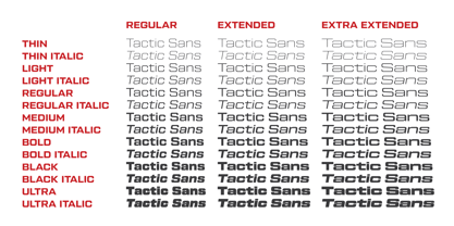 Tactic Sans Police Poster 5
