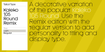 Kaleko 105 Round Remix Font Poster 3