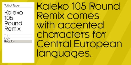 Kaleko 105 Round Remix Font Poster 8