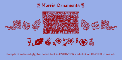 Morris Font Poster 9