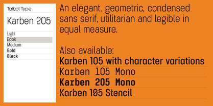 Karben 205 Font Poster 7