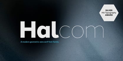 Halcom Font Poster 1