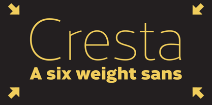 Cresta Font Poster 1