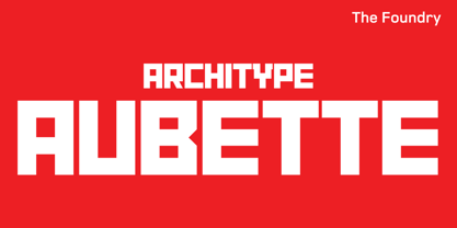 Architype Aubette Font Poster 1