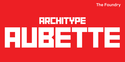 Architype Aubette Police Poster 1