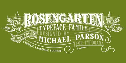 Rosengarten Font Poster 1