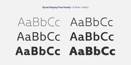 Kyrial Display Pro Font Poster 2