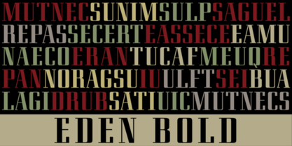 Eden CT Font Poster 8