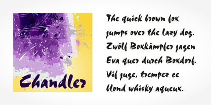 Chandler Pro Font Poster 4