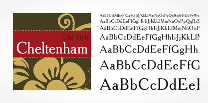 Cheltenham Old Style Pro Font Poster 5