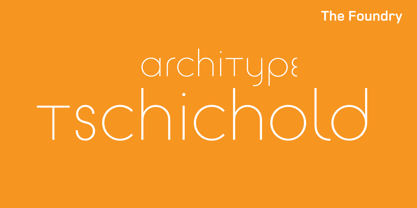 Architype Tschichold Font Poster 2