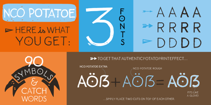 NCO Potatoe Font Poster 3