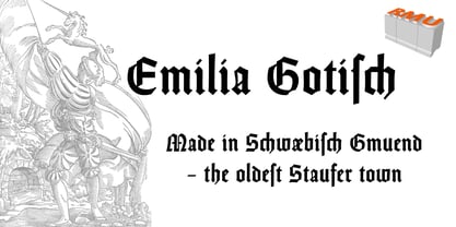 Emilia Gotisch Fuente Póster 1