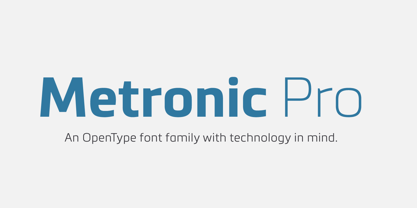 Metronic Pro Font Poster 1