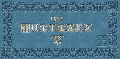 1512 Initials Font Poster 1