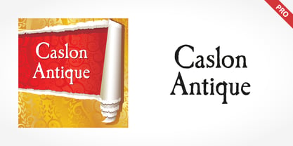 Caslon Antique Pro Font Poster 1