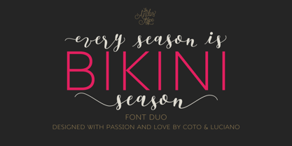 Bikini Season Font Poster 2