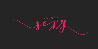 Bikini Season Font Poster 11