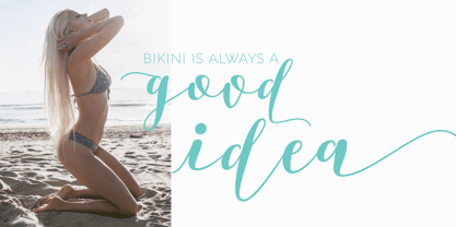 Bikini Season Font Poster 3