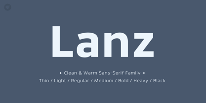 Lanz Font Poster 1