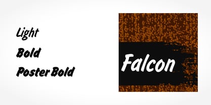 Falcon Pro Font Poster 2