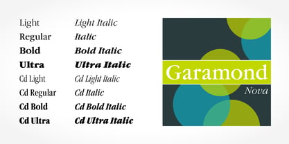Garamond Nova Pro Font Poster 2