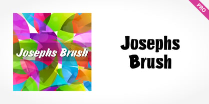 Josephs Brush Pro Font Poster 1
